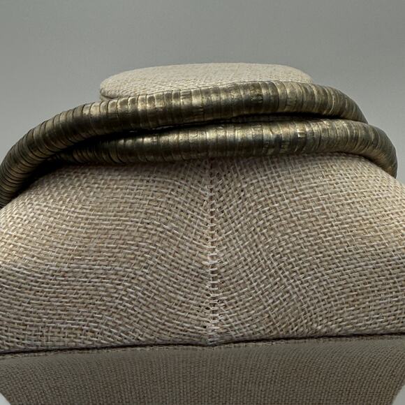 Vintage Double Strand‎ Snake Chain Necklace Gold Tone Long Layered - Picture 4 of 5